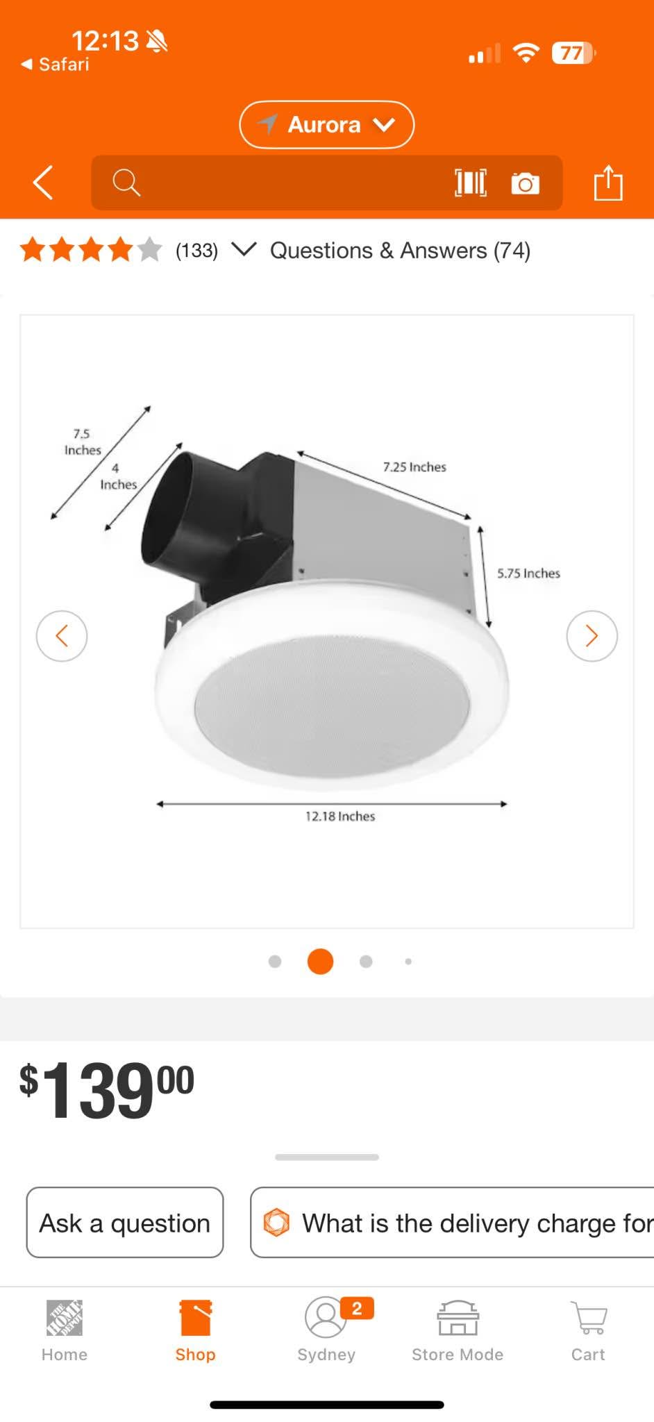 Brand new unopened Exhaust Fan with Bluetooth speaker - Fans - Edmonds ...