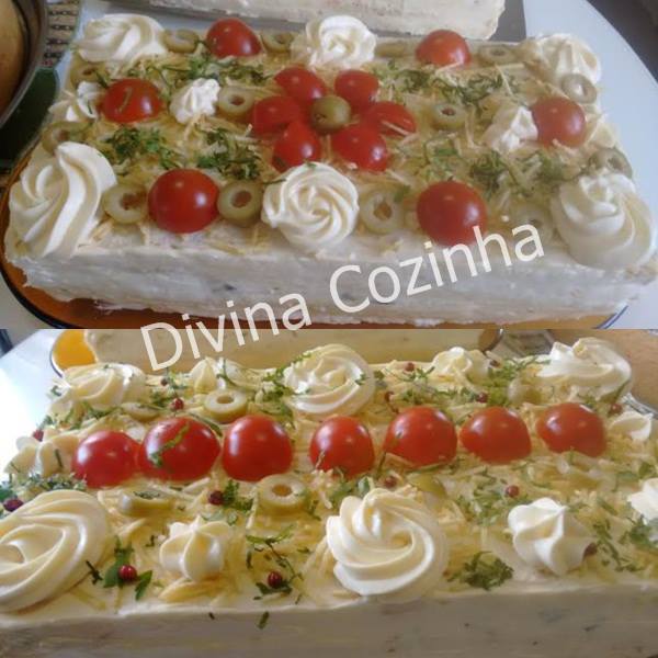 Alex - TORTA FRIA DE ATUM E CREME DE QUEIJO Ingredientes recheio de ...