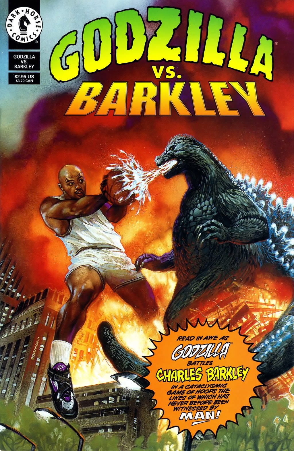 Godzilla VS Charles Barkley Nike Poster (Click to Enlarge)