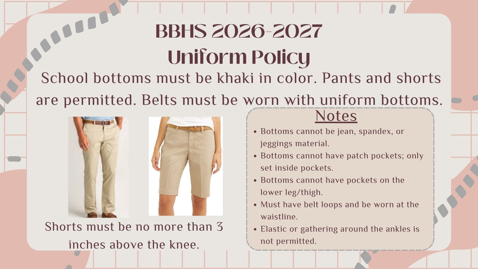 BBHS uniform policies for students