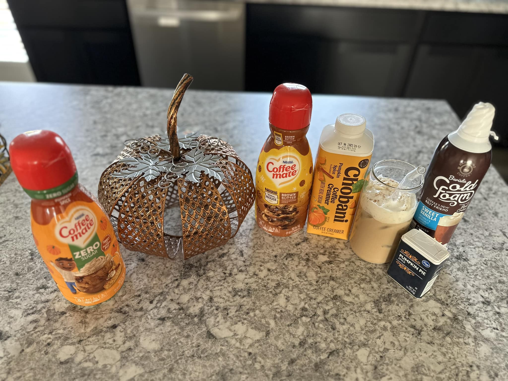 New and returning fall seasonal creamers and cold foam! These are