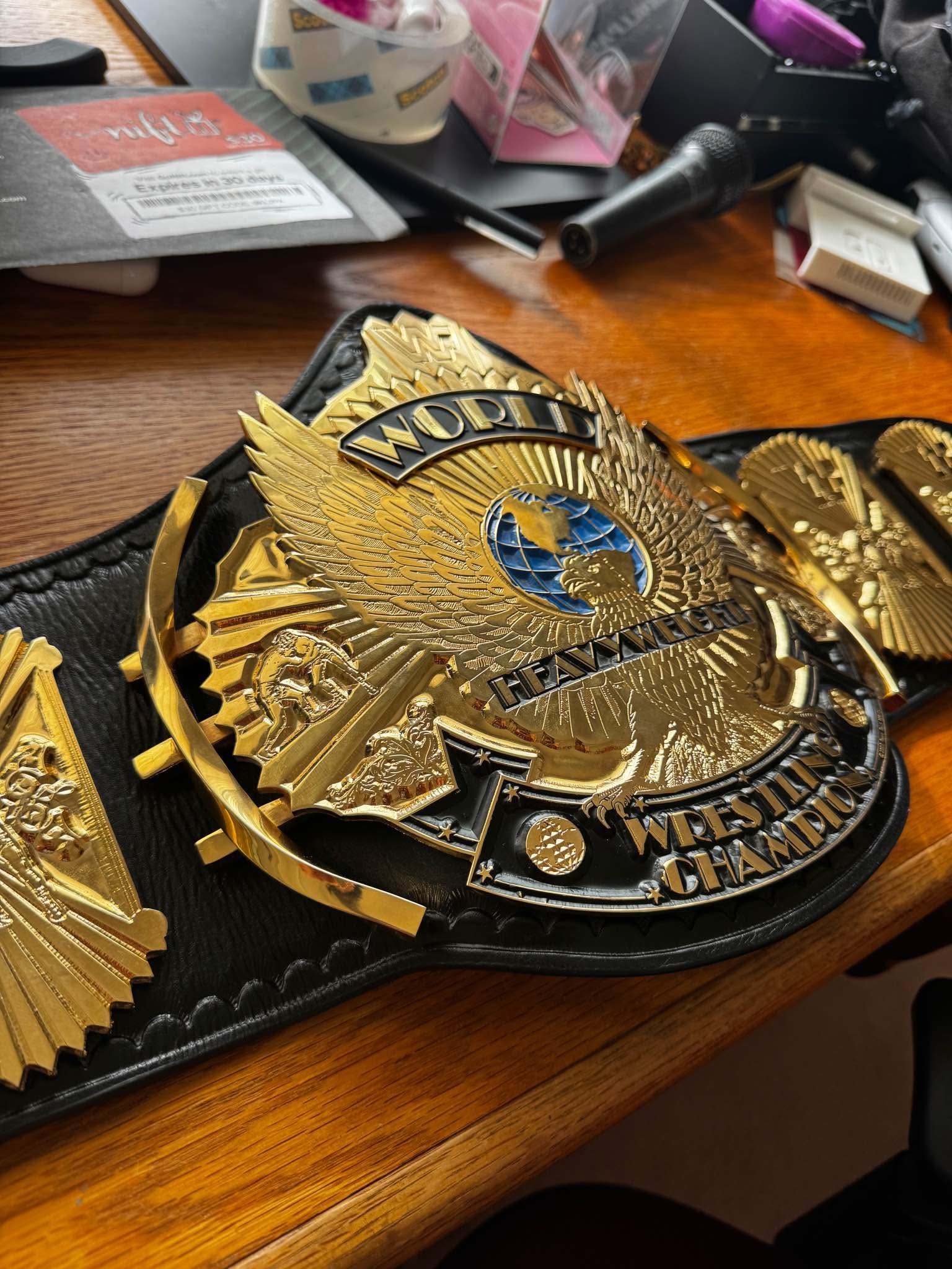 WWF Winged Eagle from PinFall Title Belts - Belts - Capitola ...