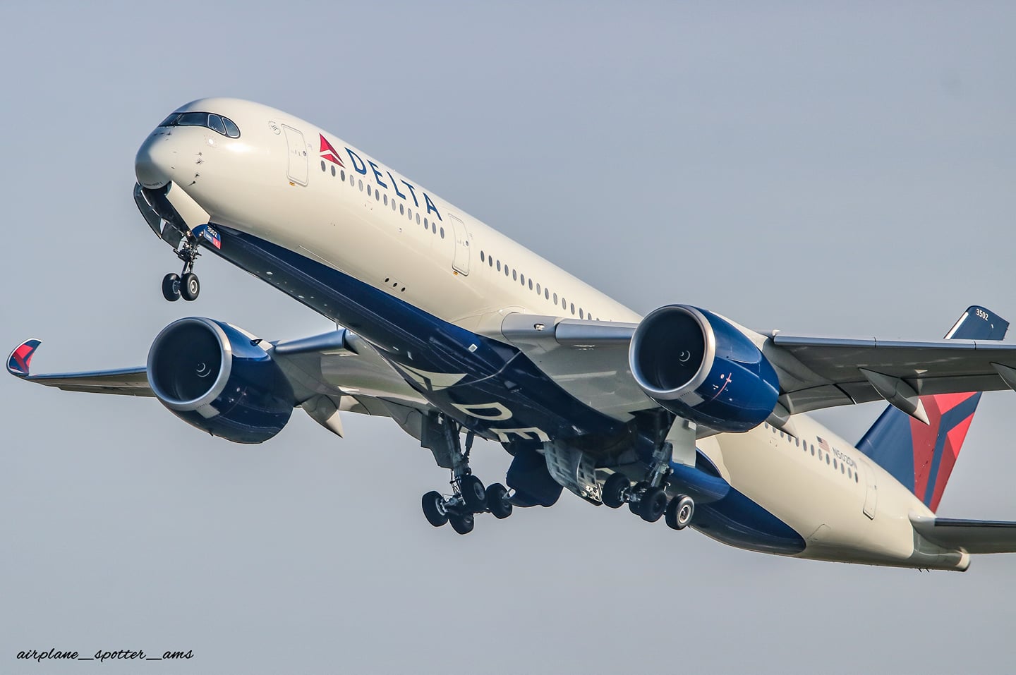 Delta Airbus A350-941 N527DN in the “100th Years” livery at Tokyo
