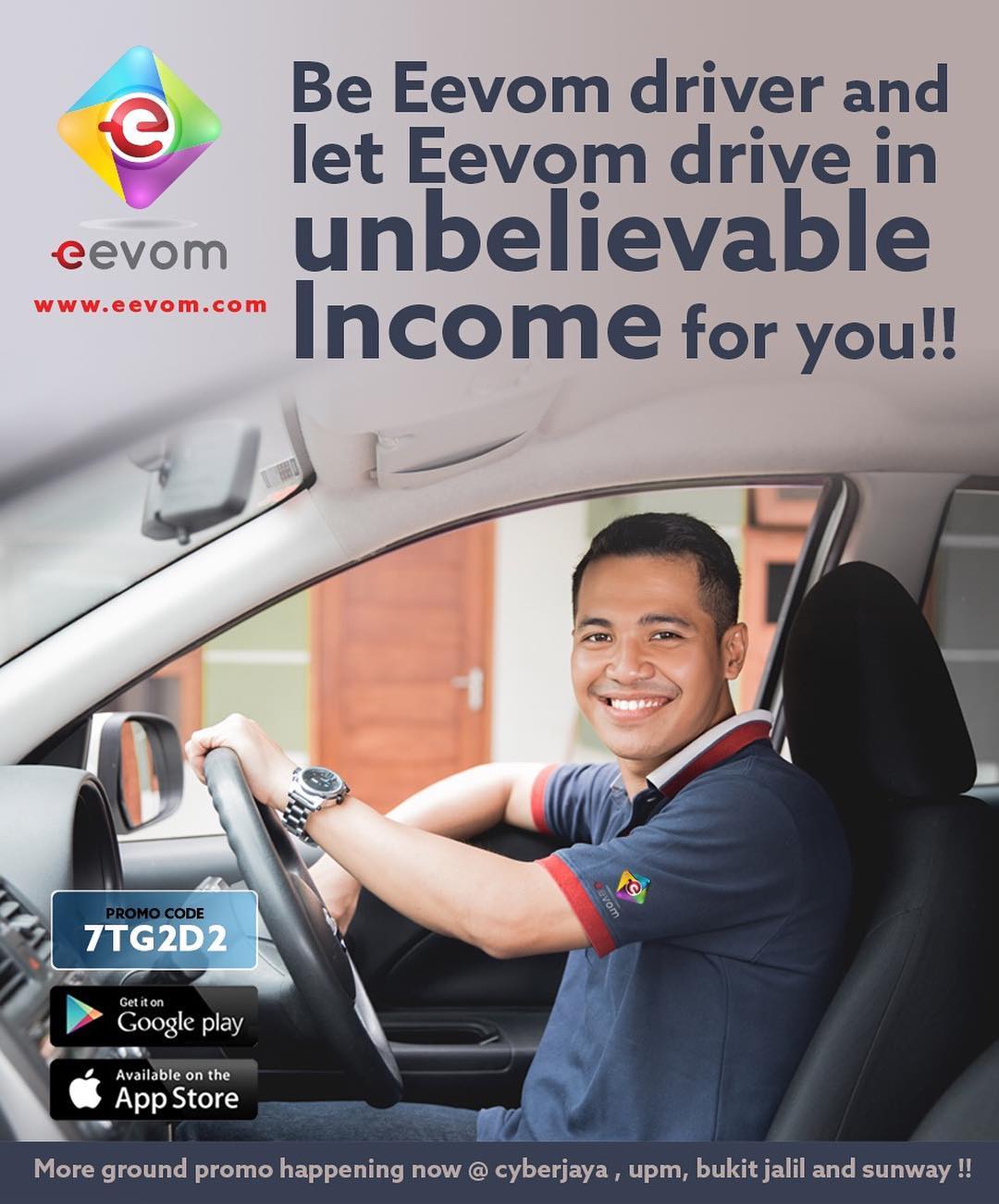 Eevom - A Better Ride Hailing Service | Puchong
