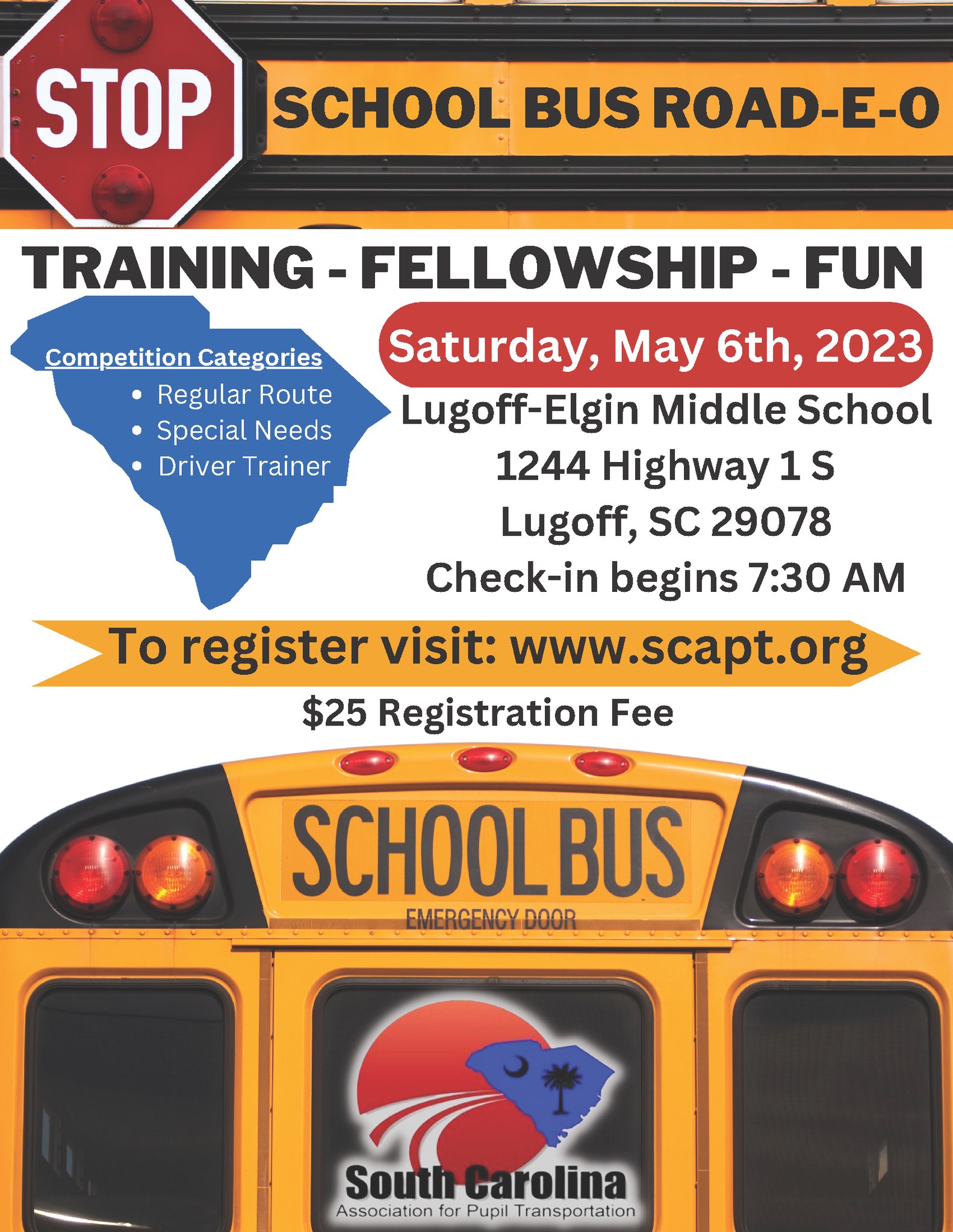 South - One month and counting until the 2023 SCAPT School Bus Road-E-O ...