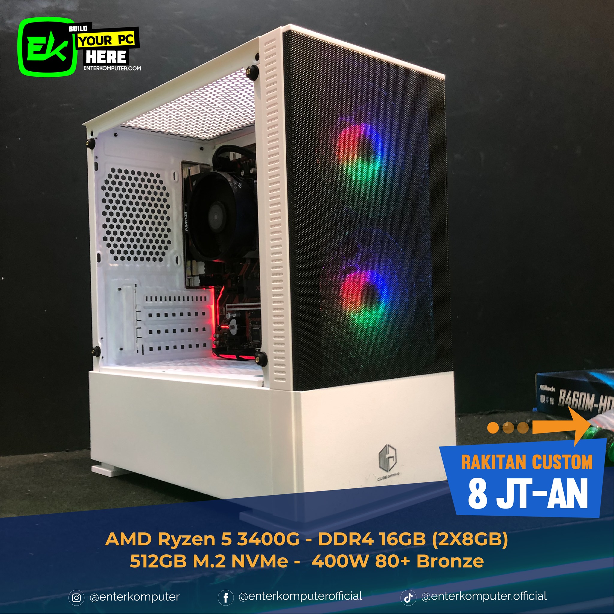 ENTER Komputer - Halo Gaes! Rakitan PC AMD Ryzen 5 3400G... | Facebook