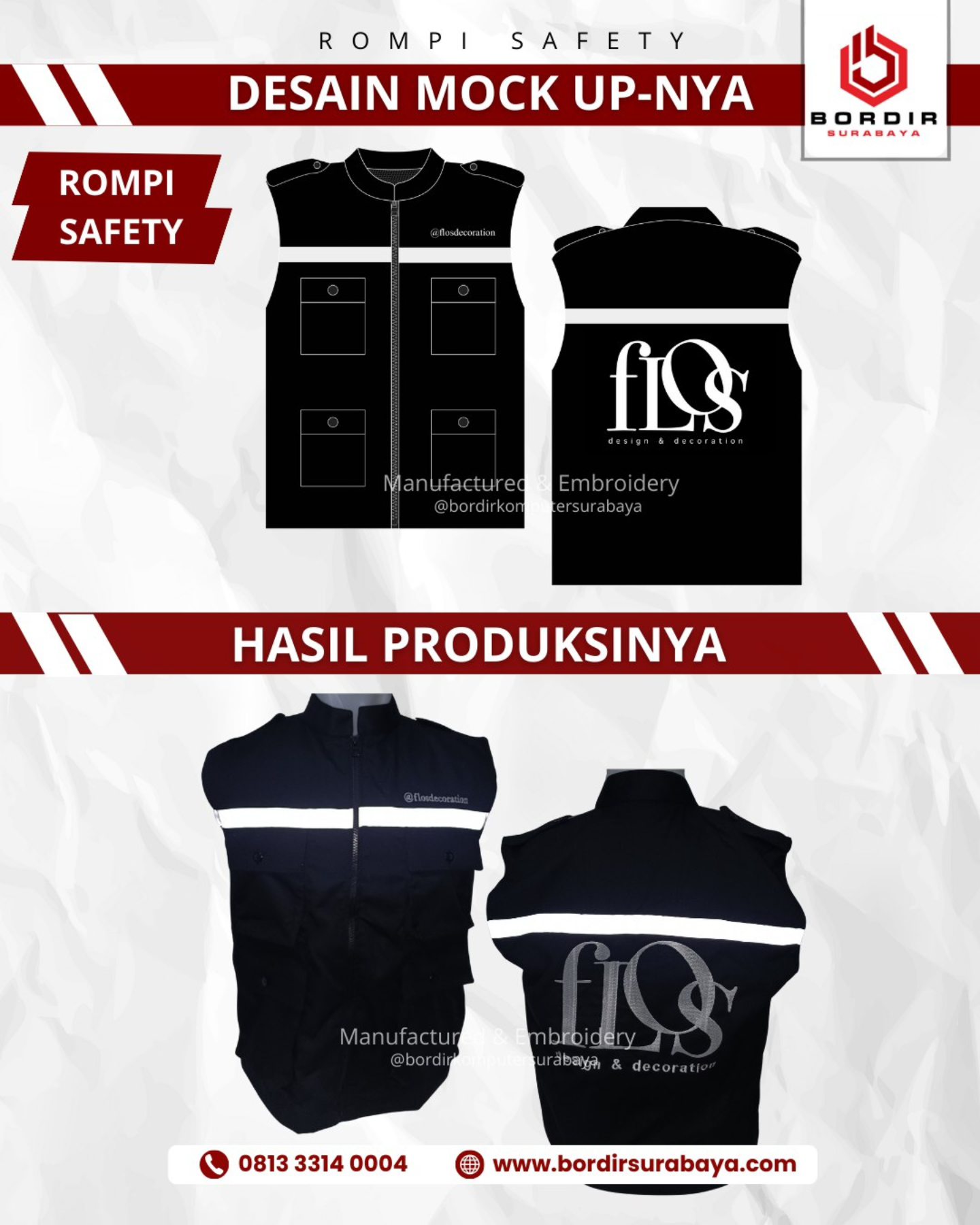 Bordir - Kami siap produksi ROMPI CUSTOM SCOTLIGHT dari satuan hingga ...