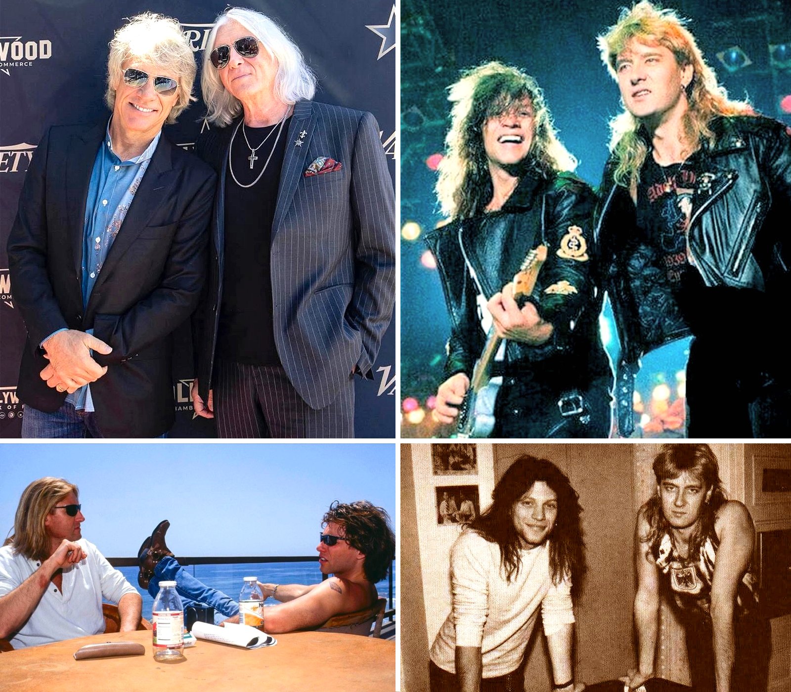 Def Leppard's Joe Elliott with Jon Bon Jovi (who turns 64 this