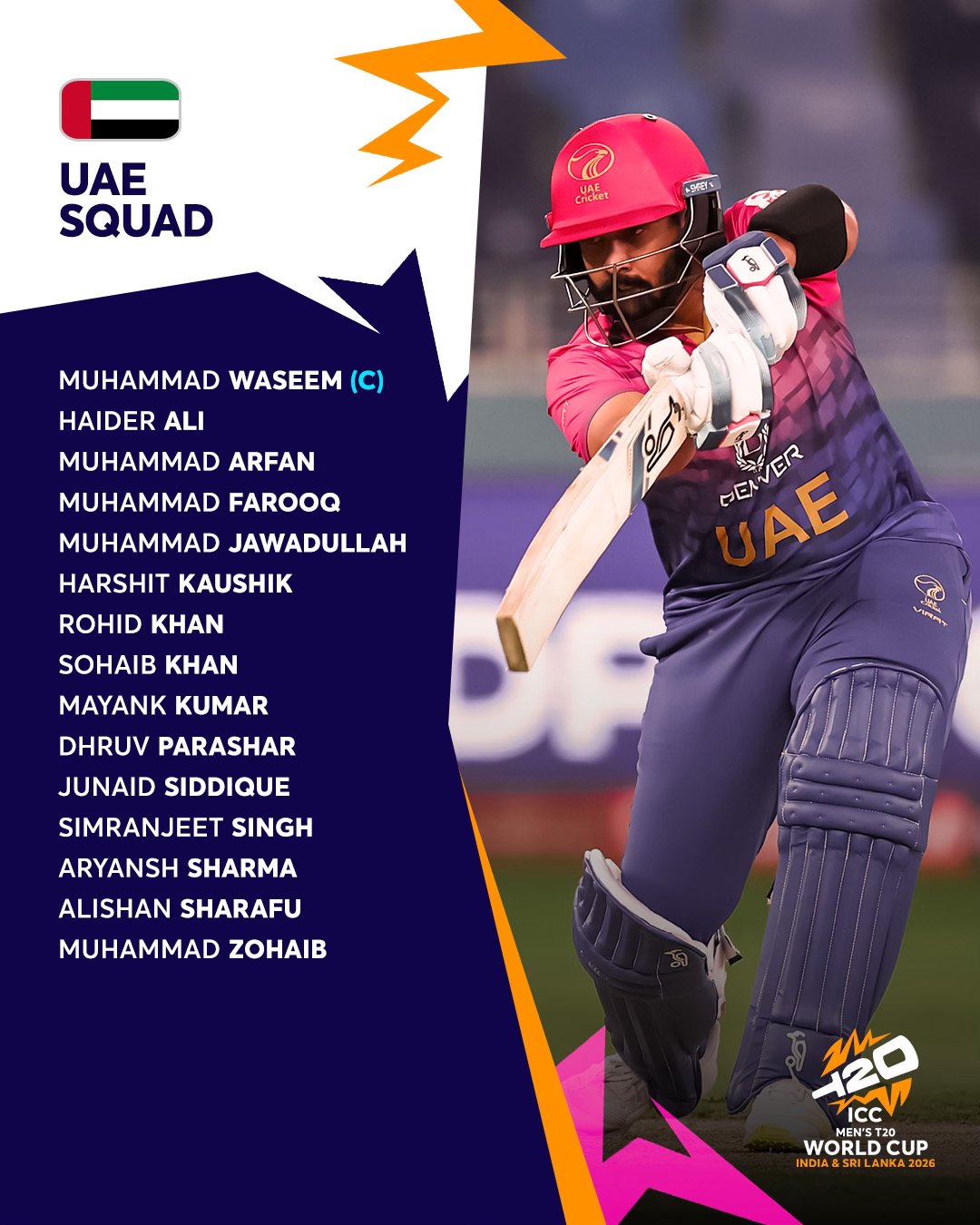 ICC - UAE are ready to make an impact at the #T20WorldCup 2026 👊 More ️ ...