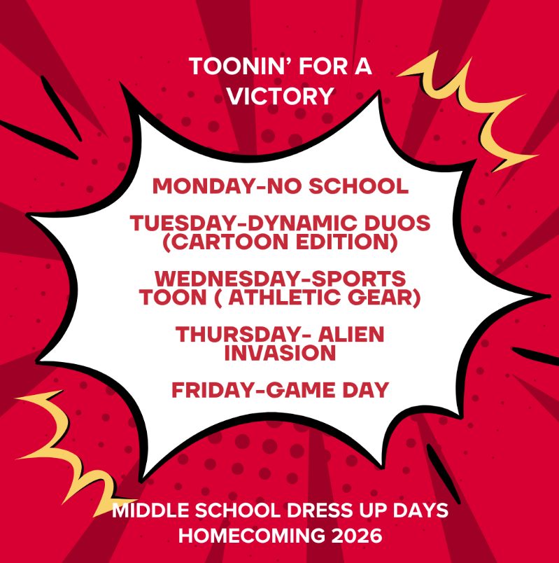 homecoming dress up days 2019 Here are the dress-up for BOTH campuses! x-styleCode:2603-1735