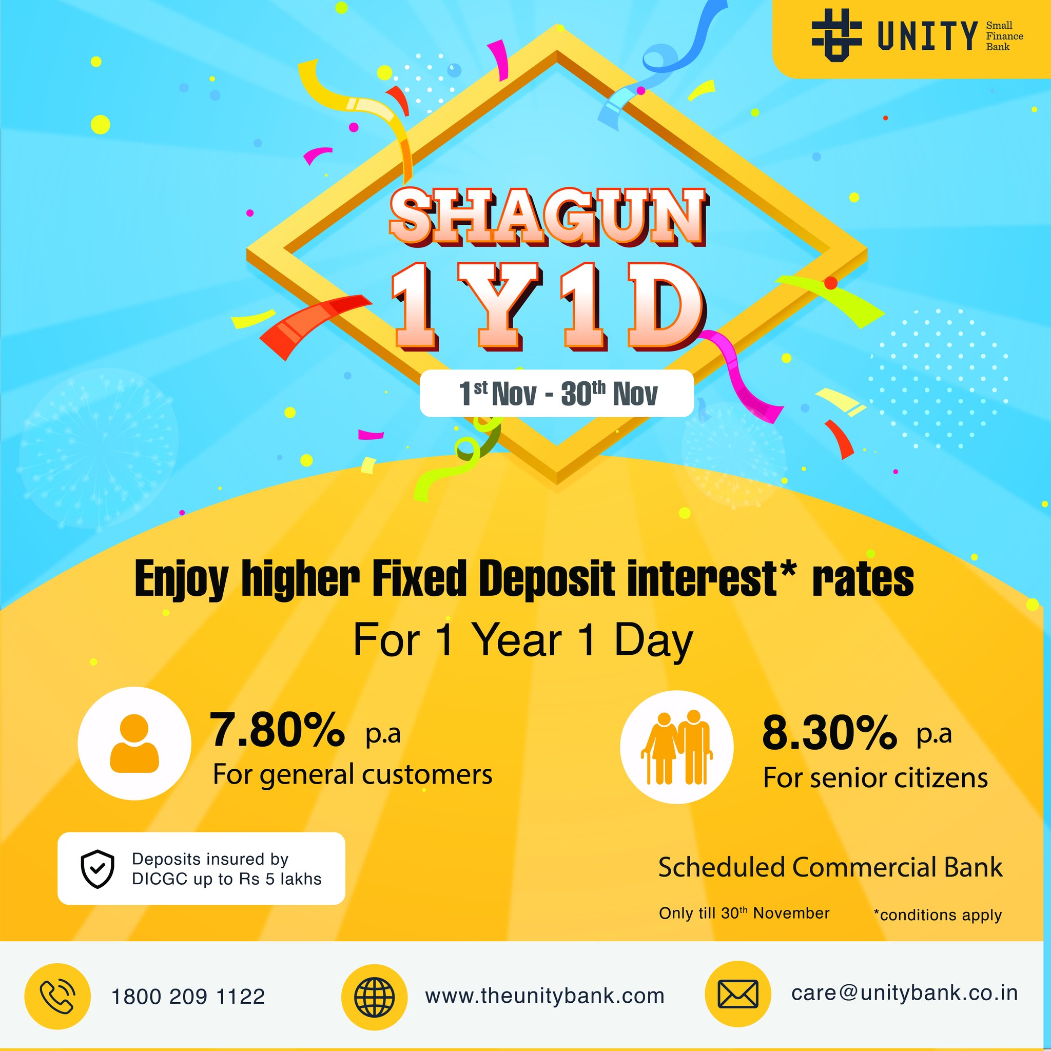 One of the most attractive... - Unity Small Finance Bank
