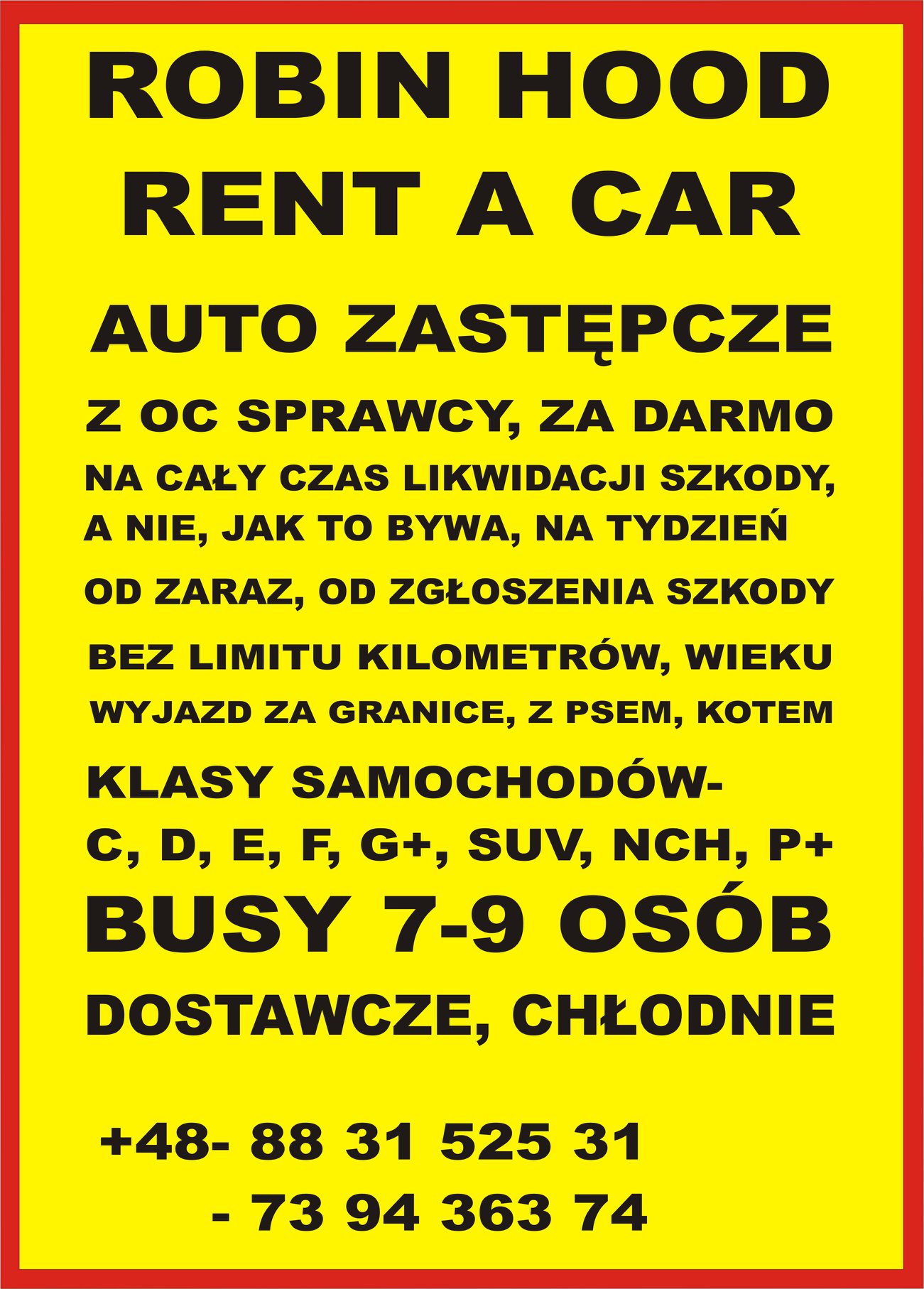 Robin Hood- Rent a Car