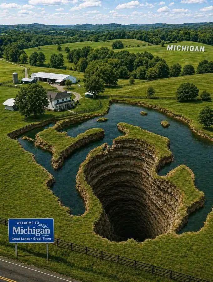 Answers regarding what caused a massive 90-foot hole in a