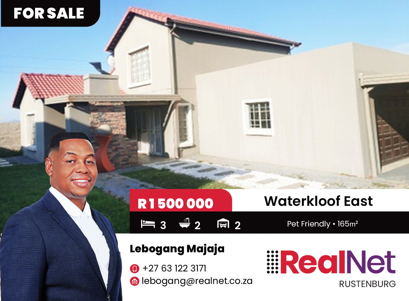 RealNet - 🏠Charming 3 bedroom property for sale located in Waterkloof ...
