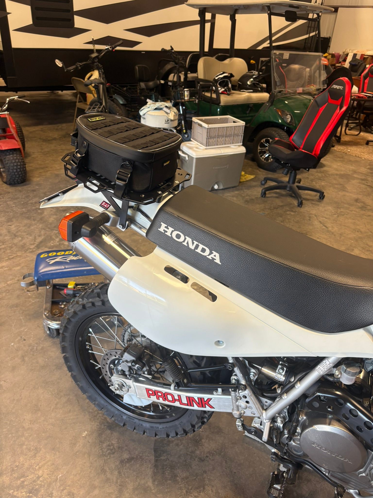 Honda XR650L | NICECNC rack and Rigg Gear Lite tail bag | Facebook
