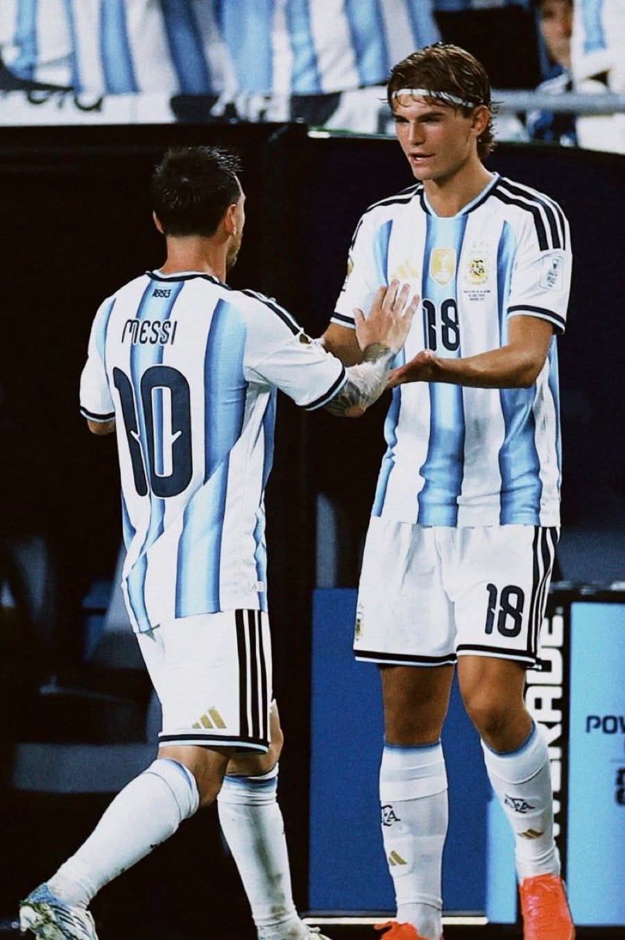 Nico Paz wears iconic No. 18 jersey, echoes Lionel Messi's debut