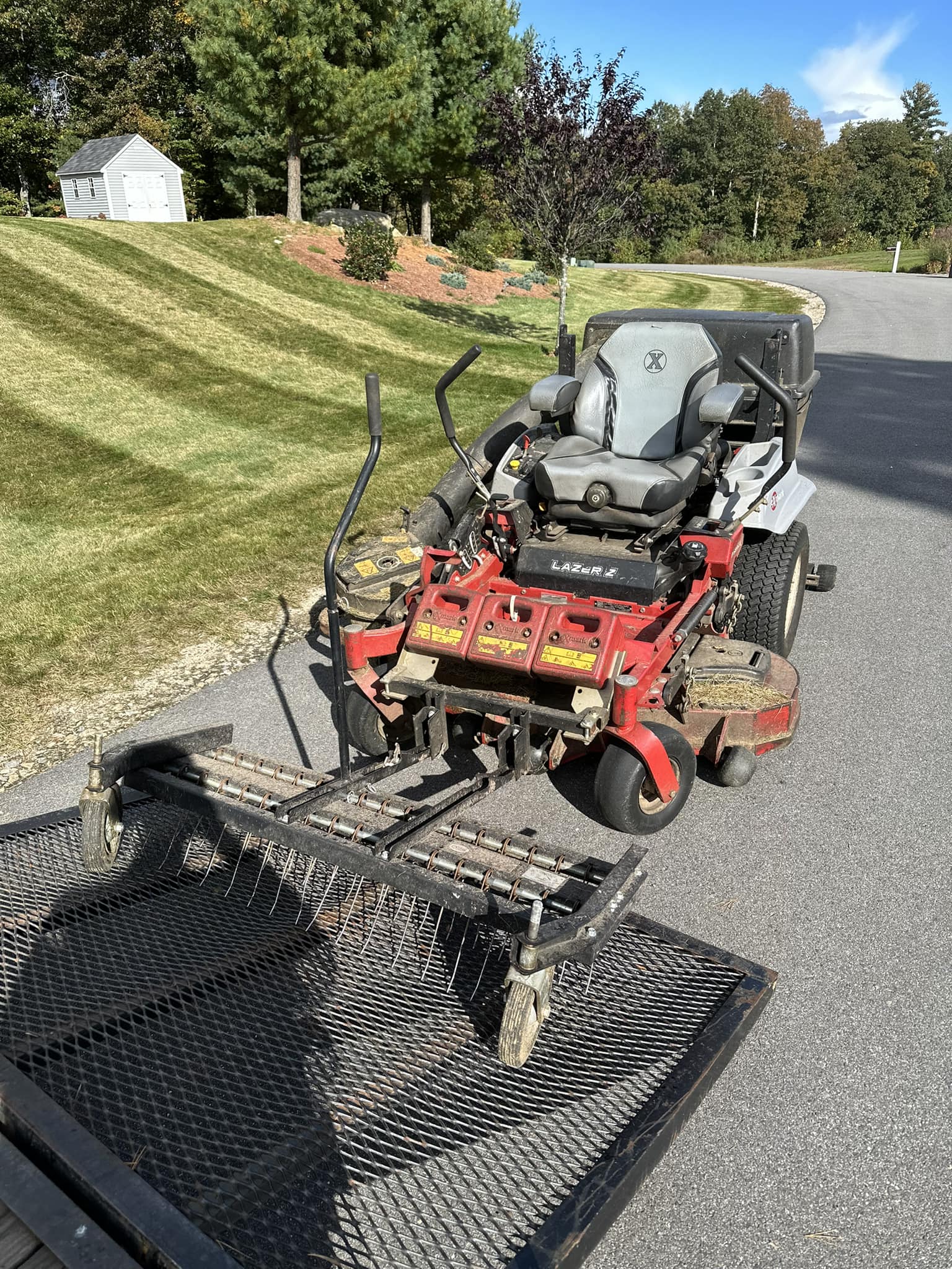 What could be causing a weaker hydraulic pump on my lawn mower?
