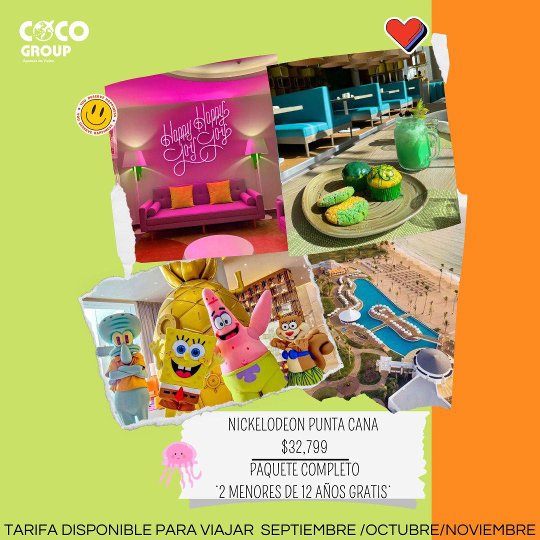 🌴🧡NICKELODEON PUNTA CANA🧡🌴... - COCO GROUP Agencia De Viajes