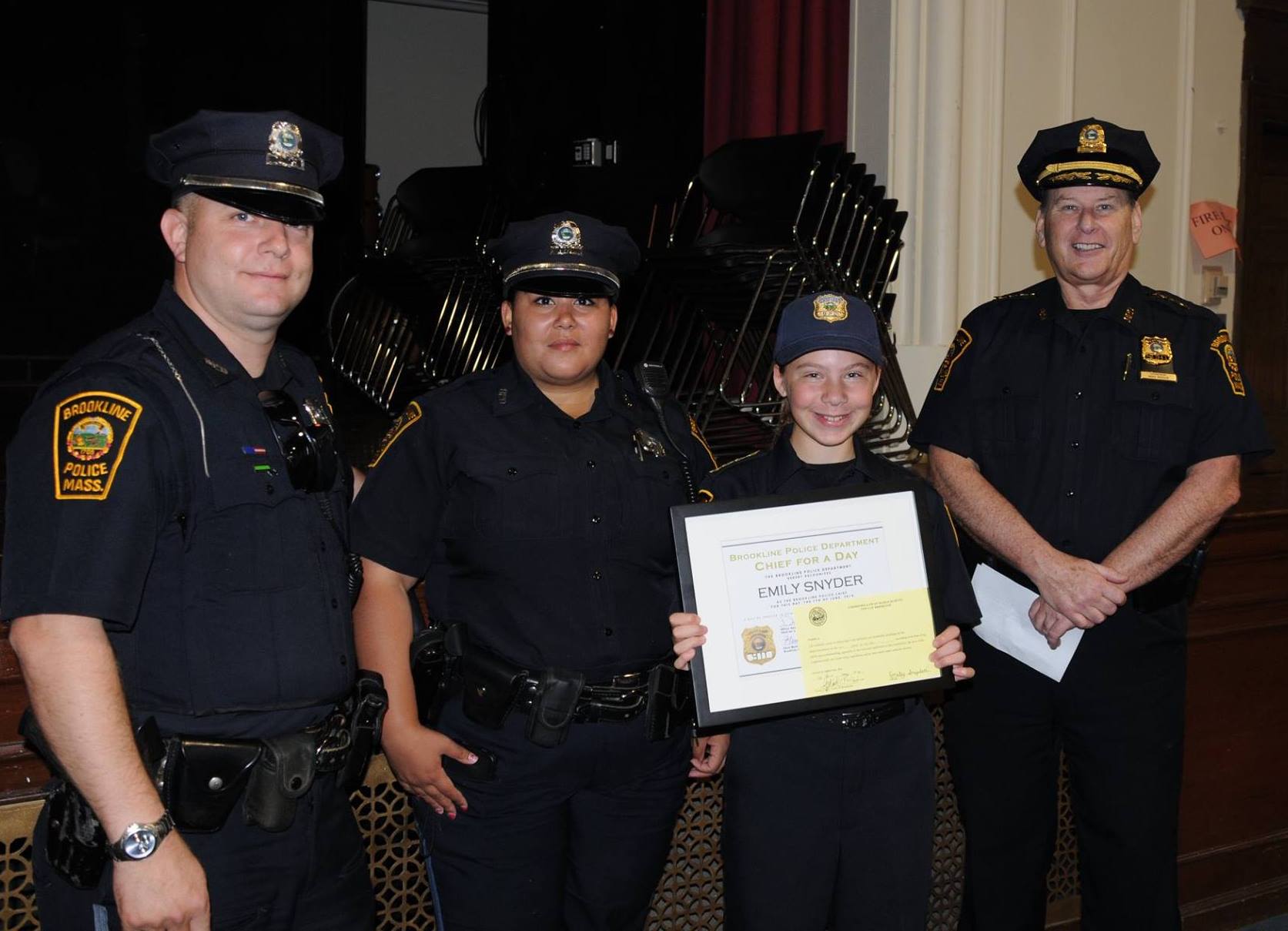 Congratulations to Emily... - Brookline MA Police Department | Facebook