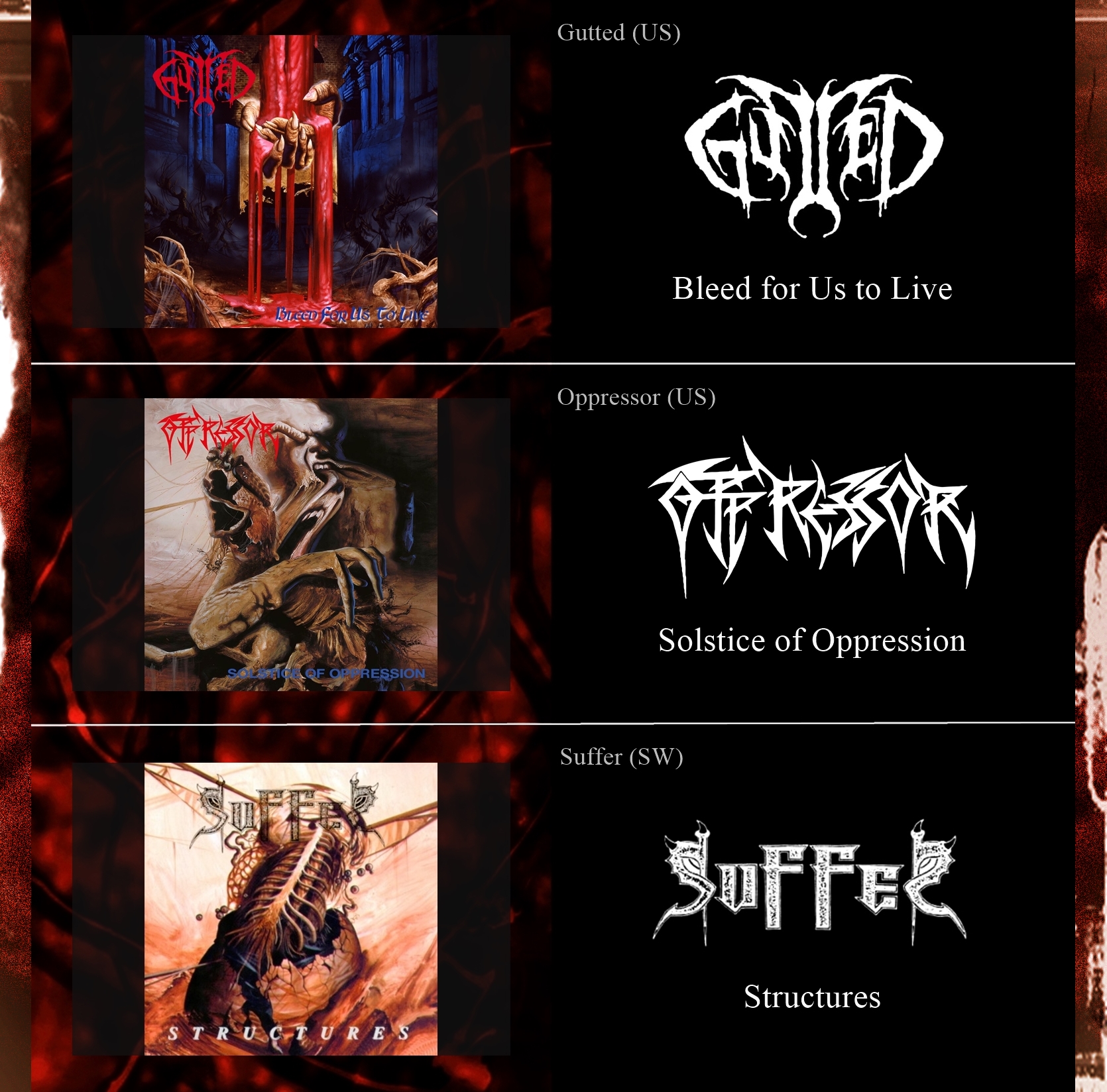 GUTTED ~ Bleed For Us To Live (1994)