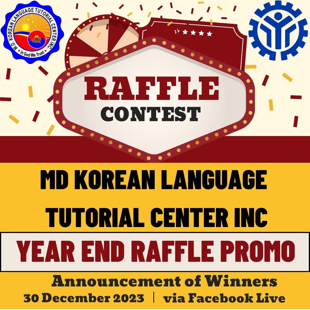 🎉🎁 Exciting... - Tesda MD Korean Language Tutorial Center | Facebook