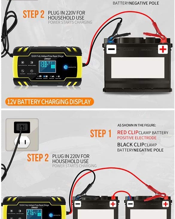 Chargeur Voiture Électrique 16A 3.68kW - Câble Type 2 6m Avec Support Mural, IP67 LED