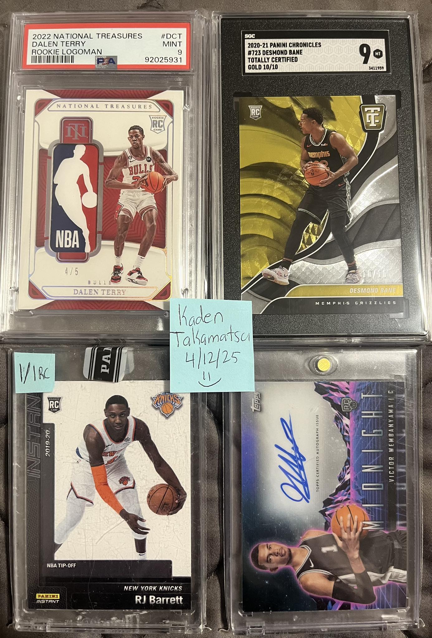 ? FOR SALE ? offer! Dalen Terry rookie logoman- $1200 Desmond 
