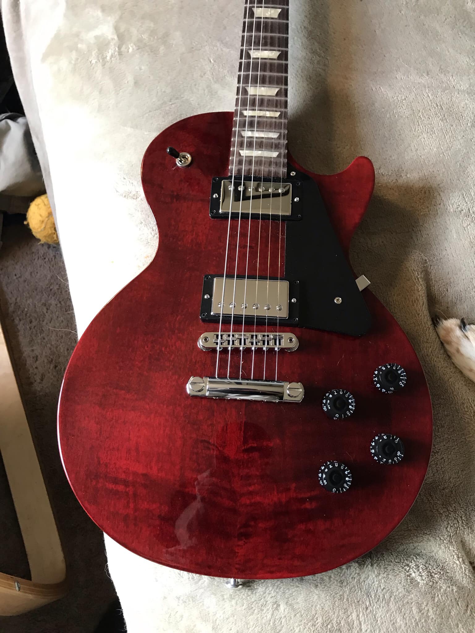 This is a 2005 LP Studio wine red, anyone know what pickups are