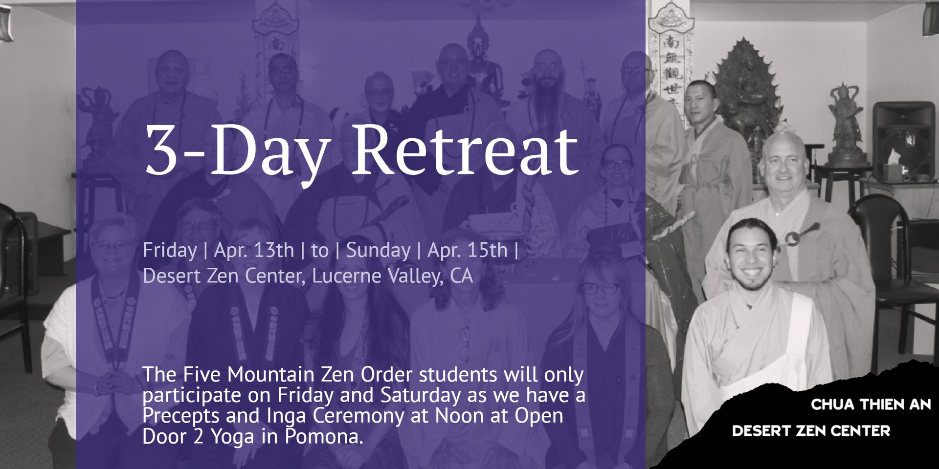 The Retreat at Desert... - Five Mountain Zen Order Diaspora