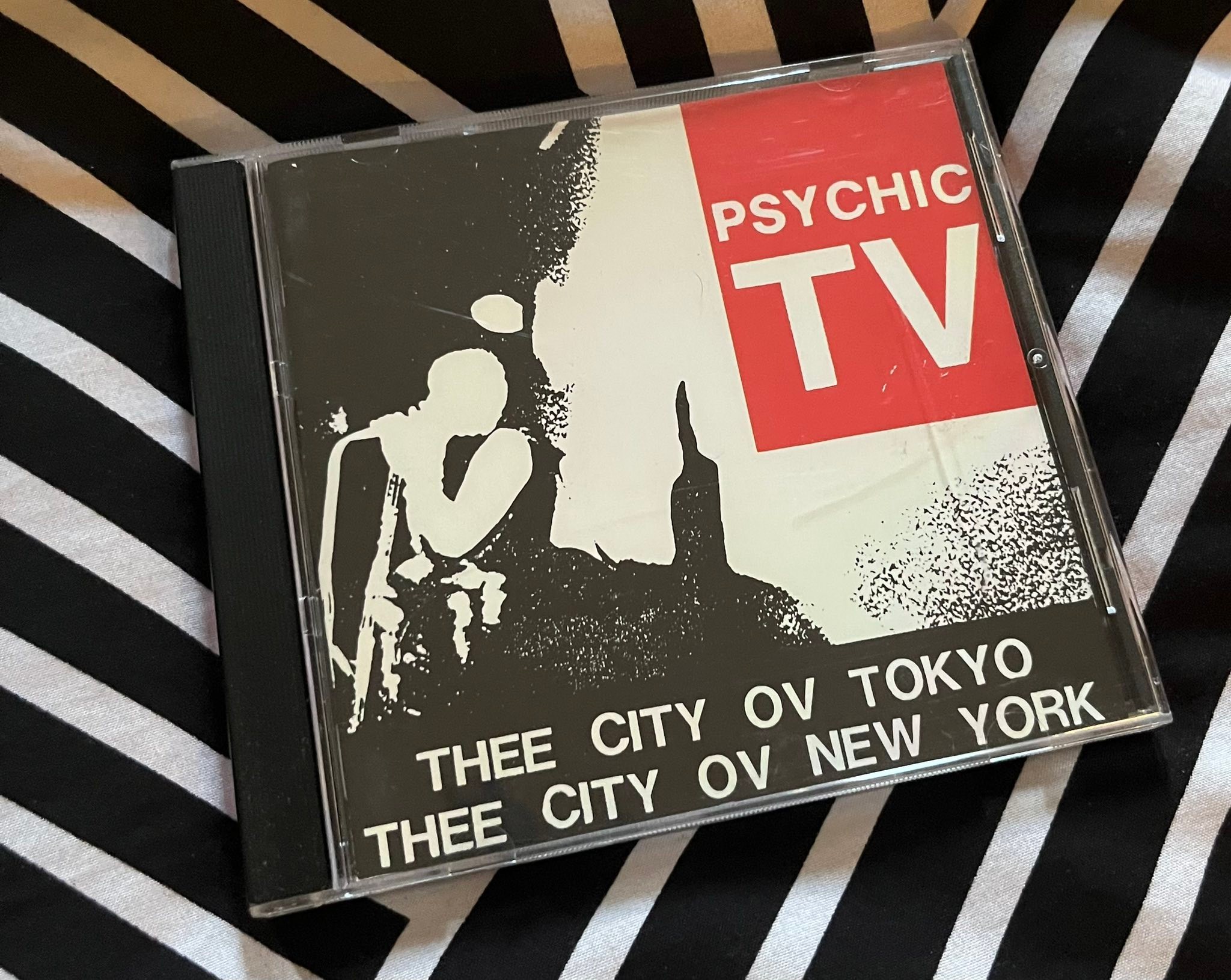 Signed Psychic TV Three Band rare seven inch record