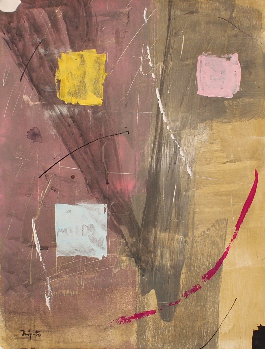 Hiroshi - acrylic on paper 41 ×32 cm