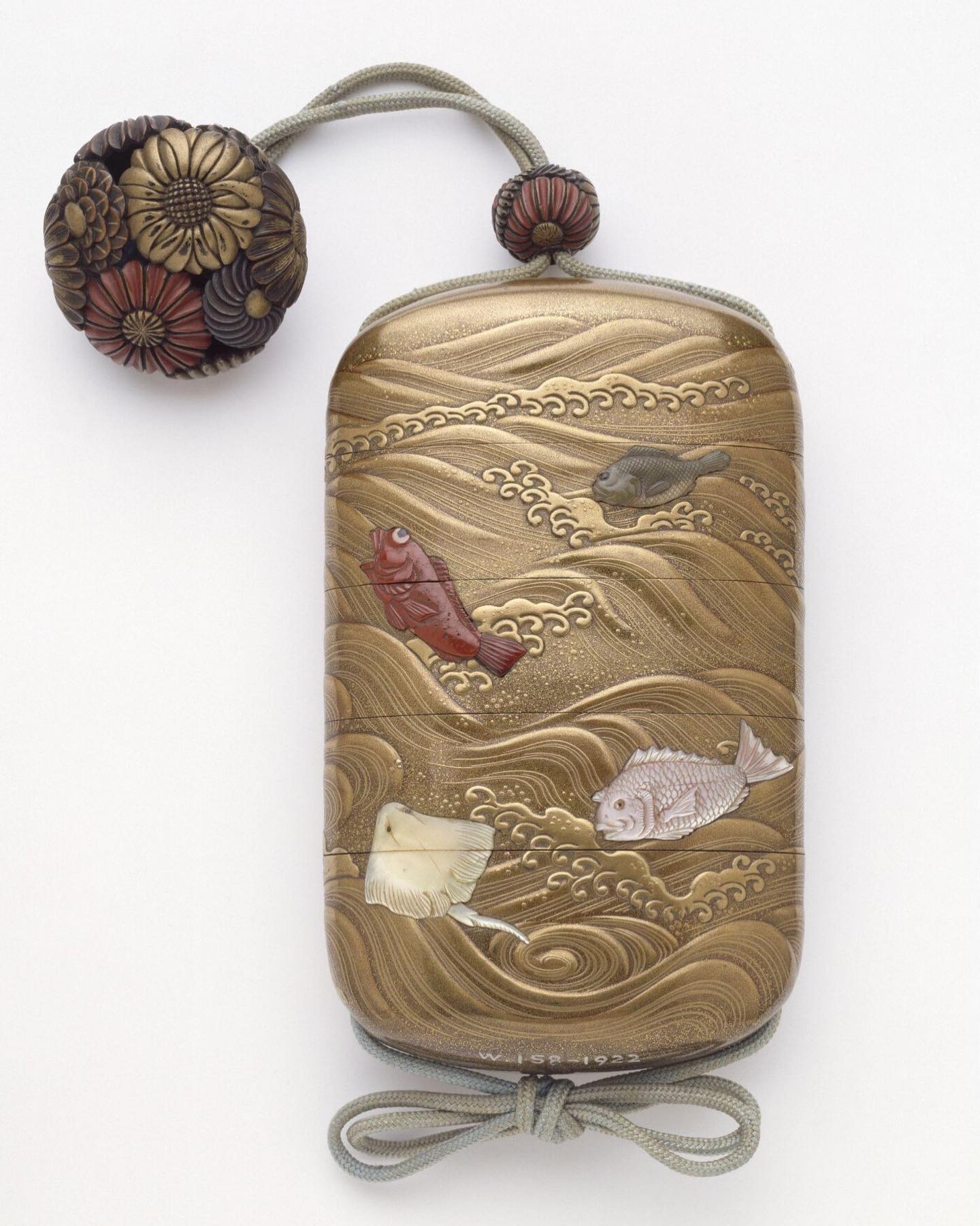 Traditional Japanese inro cases for small objects