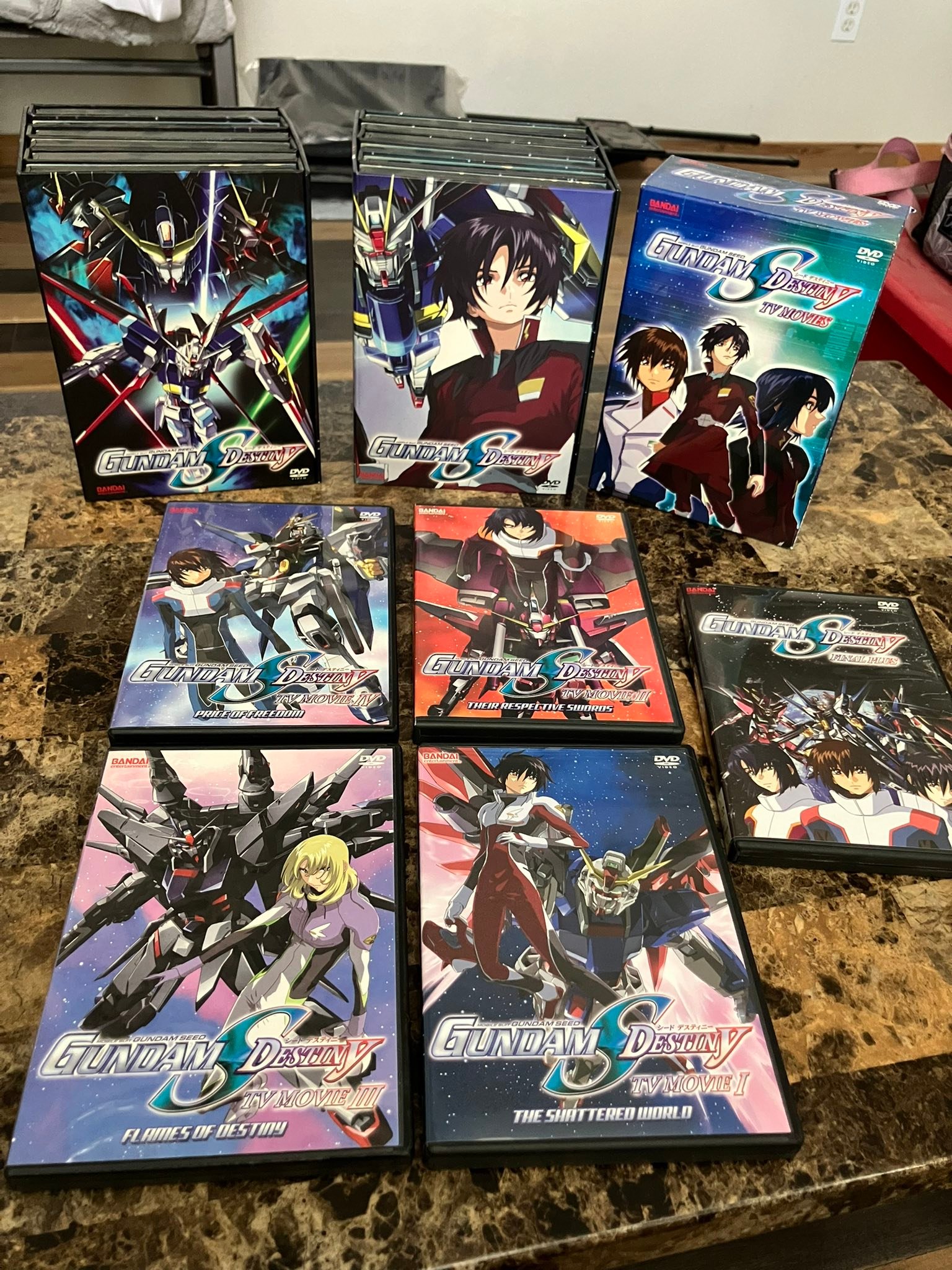 What are your Gundam DVD, Blu-ray, and manga collections?