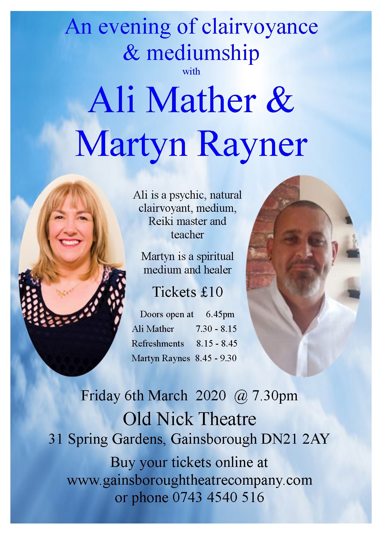 Ali Mather and Martyn Rayner are... - The Old Nick Theatre | Facebook