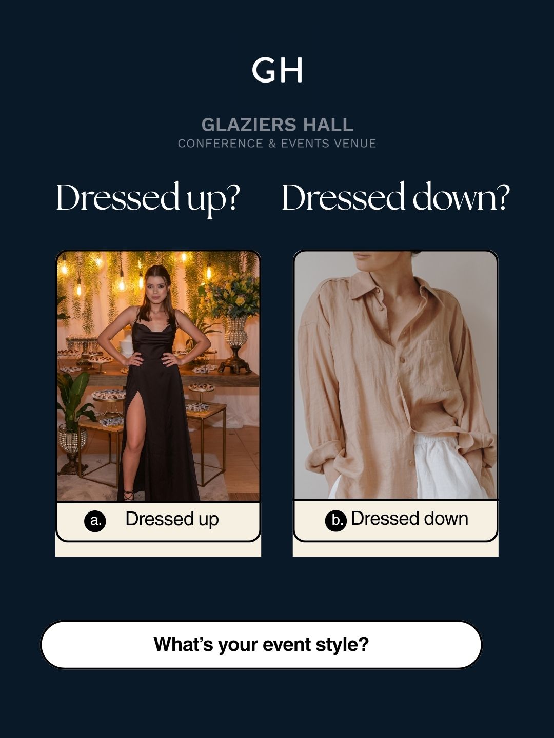 dressing down a formal dress What's the state of event codes in London? Gluten Free