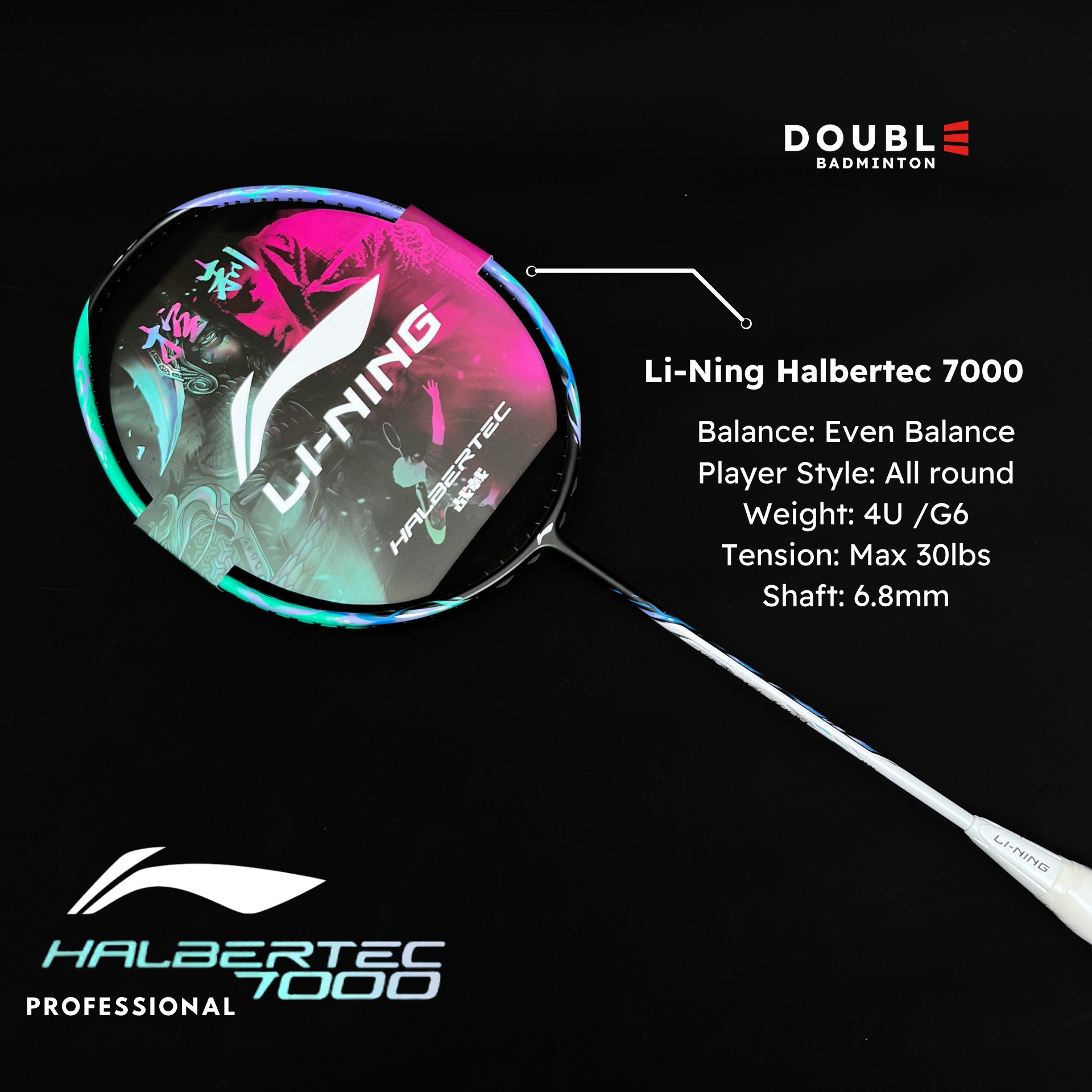 🔥Li-Ning Halbertec 7000 2nd Gen—built for fast reactions, solid