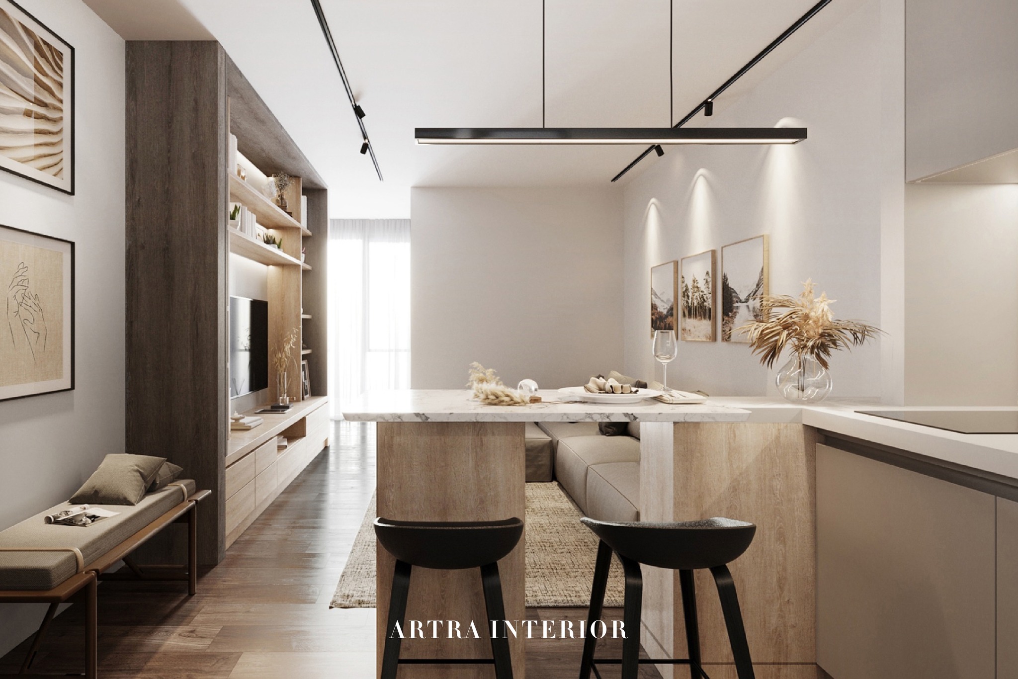 ARTRA Interior - ห้องครัวเล็ก บนพื้นที่เล็กอย่างคอนโด...