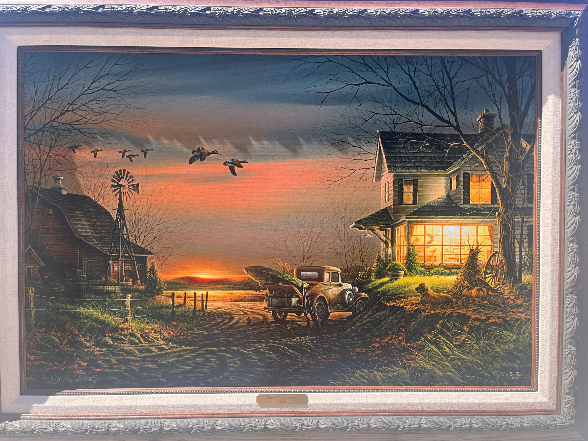Beautifully framed and triple-matted wildlife art print titled