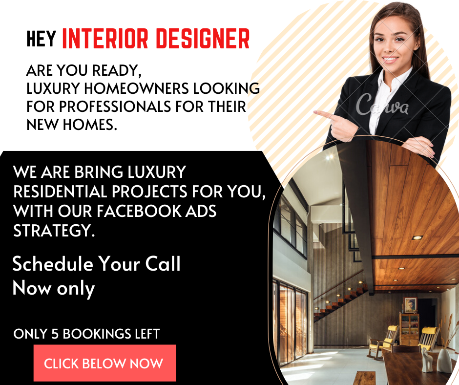 The Interior design for the residential market is BOOMING, which means ...