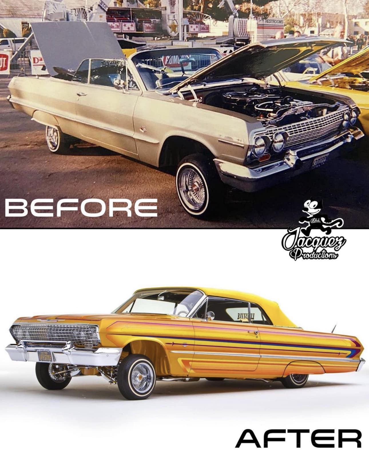 Marcos Jacquez - Lowriders Before & After 😎... | Facebook
