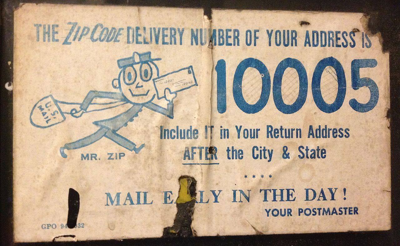 Introduction of ZIP Codes by USPS in 1963