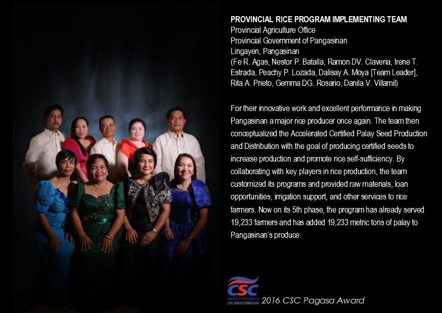 Philippine - PROVINCIAL RICE PROGRAM IMPLEMENTING TEAM Provincial ...
