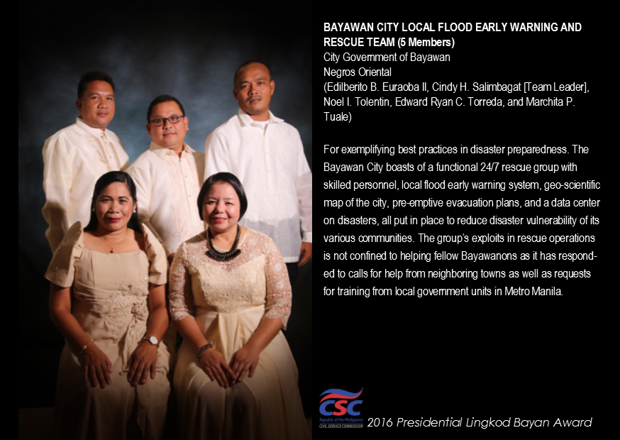Philippine Civil Service Commission - BAYAWAN CITY LOCAL FLOOD EARLY ...