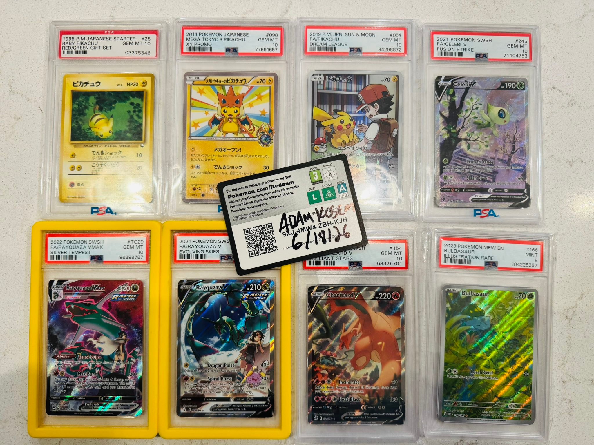 ? Slabs For Sale ? * Red & Green Gift Set Pikachu PSA 10 