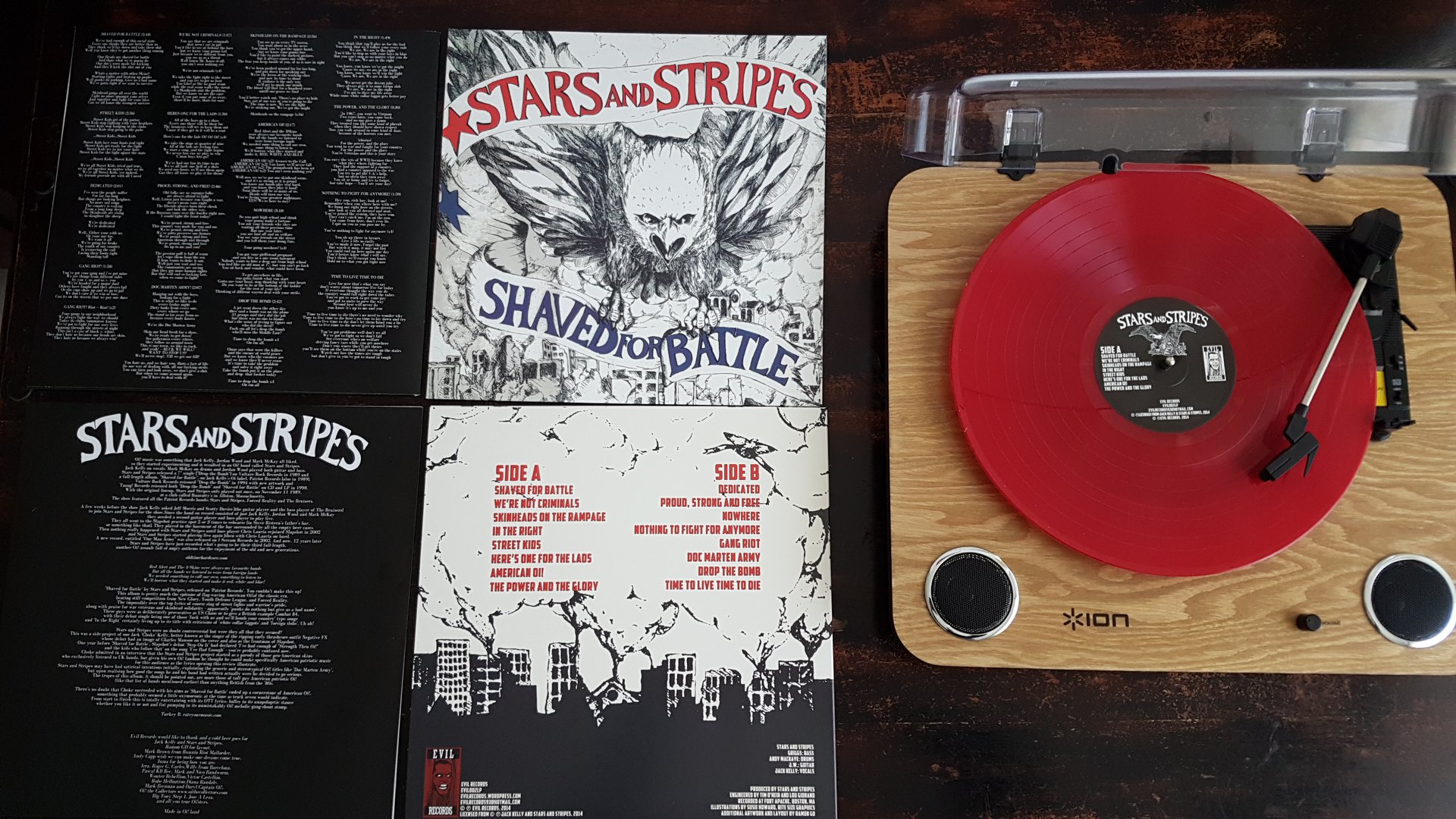 Stars and Stripes Shaved for Battle LP 
