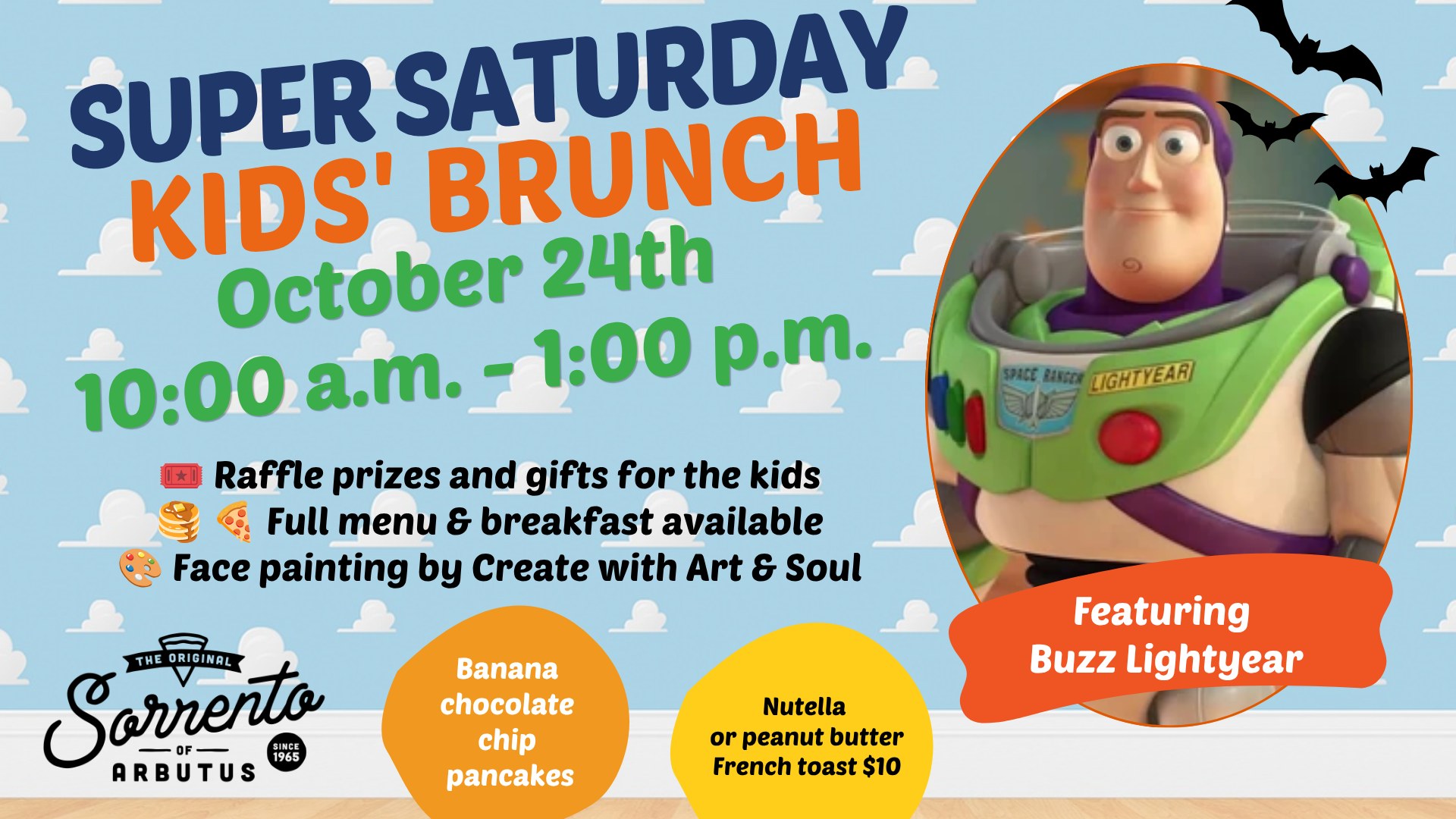 NEW DATE: Super Saturday Kids Brunch w/ Buzz Lightyear