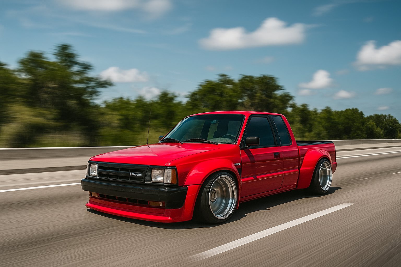1993 Mazda B2200 Pro-Street with a Blown 426 Hemi, Chopped, and Tubbed