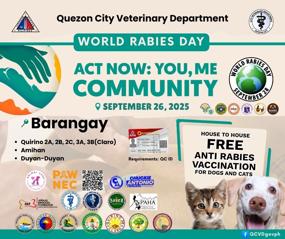 Libreng House to House Anti Rabies Vaccination para sa World Rabies Day ...