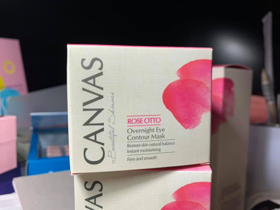 Canvas ROSE OTTO overnight Eye Contour Mask, is designed to boost