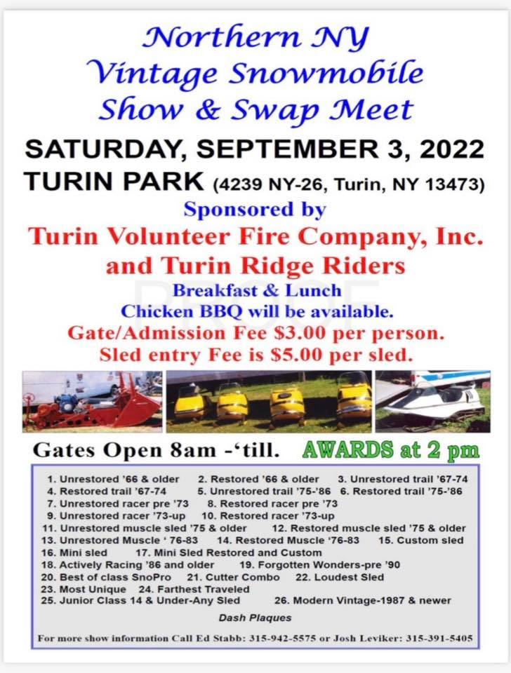 Vintage Snowmobile Show - Turin Ridge Riders